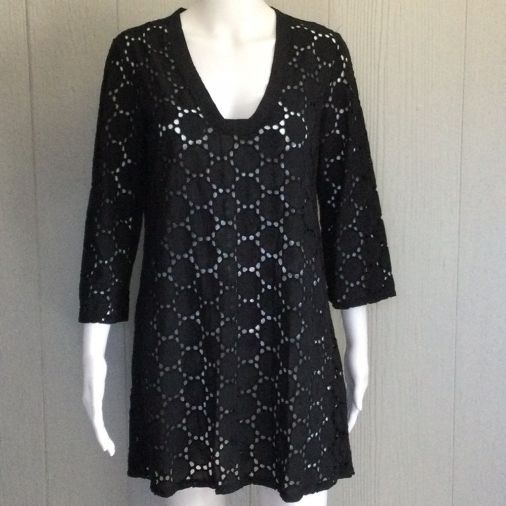 Jordan Taylor Collection Eyelet Swim Cover Up